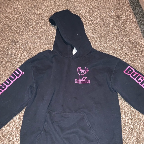 Black bucked up hoodie - Picture 2 of 6